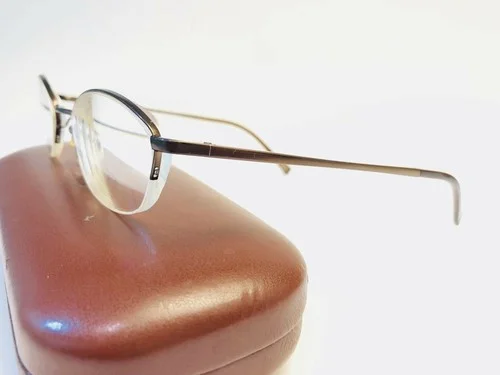 CHAPS CP 2017 165 HALF RIM METAL EYEGLASSES FRAMES BROWN 49[]18-135 WITH CASE 2