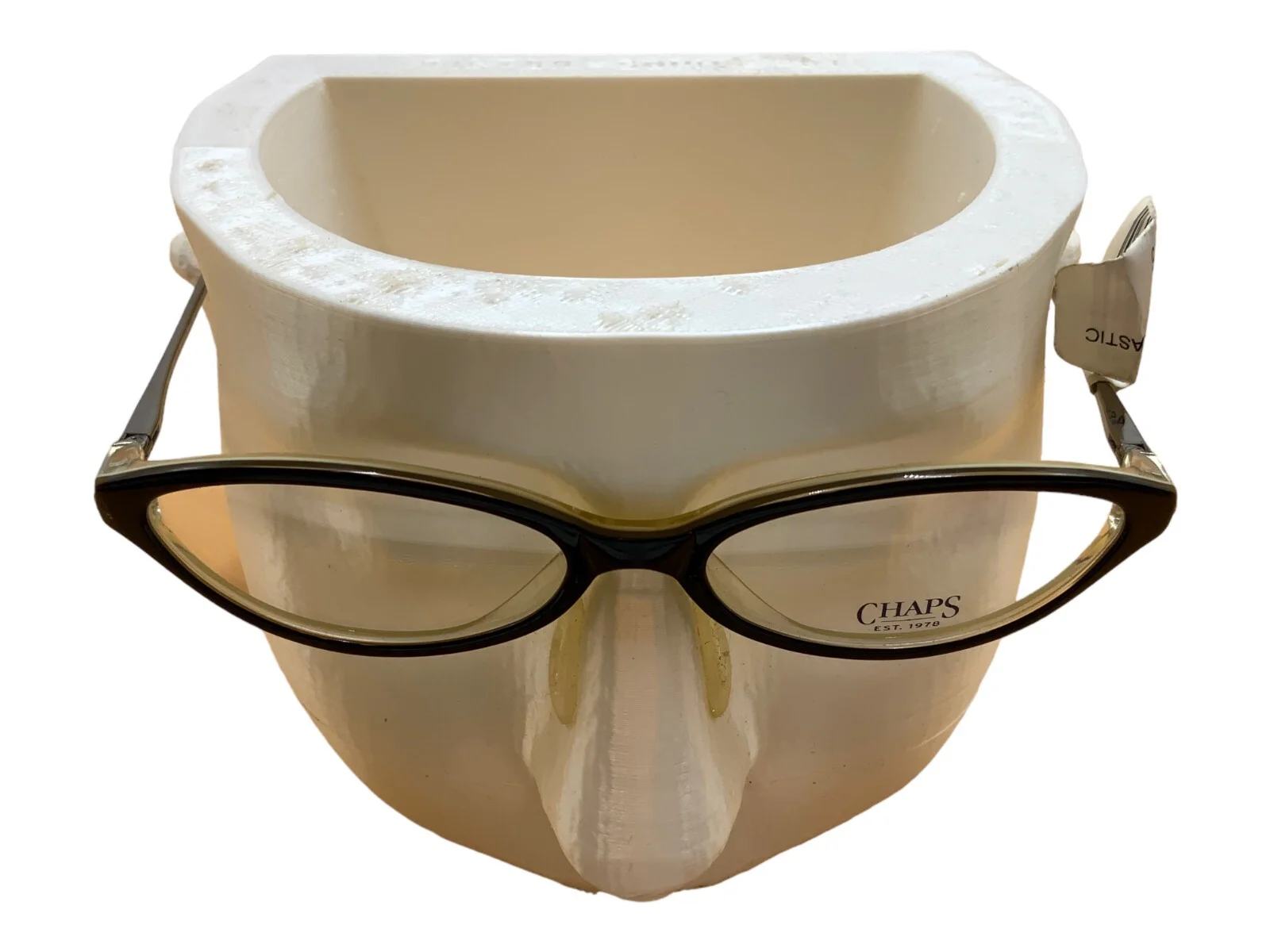 Chaps CP3006 572 Eyeglasses Frames Brown Round Oval Cat Eye Full Rim 51-15-140