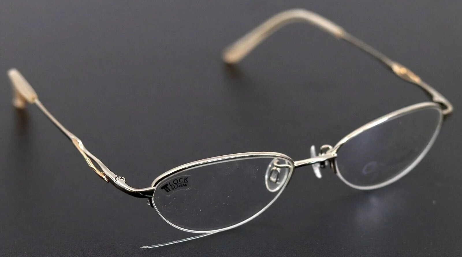 Charmant AA3862 WP White Platinum Oval Womens Titanium Eyeglasses 51-17-135 3