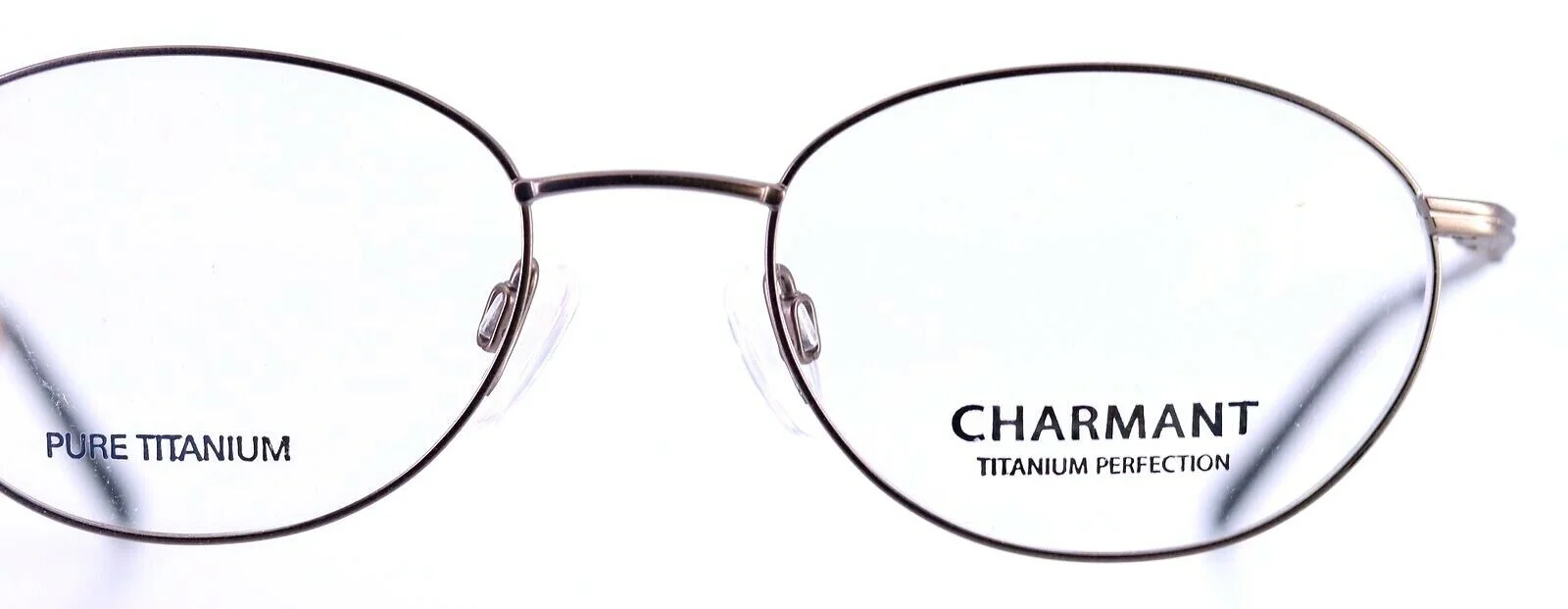 CHARMANT CH10783 BR Brown Titanium Oval Womens Eyeglasses Frames 51-18-140 2