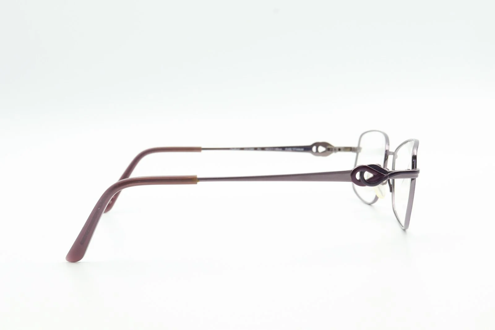 CHARMANT CH12080 PU Purple 55-17-140 Eyeglass Frame PURE TITANIUM with Case G358 4