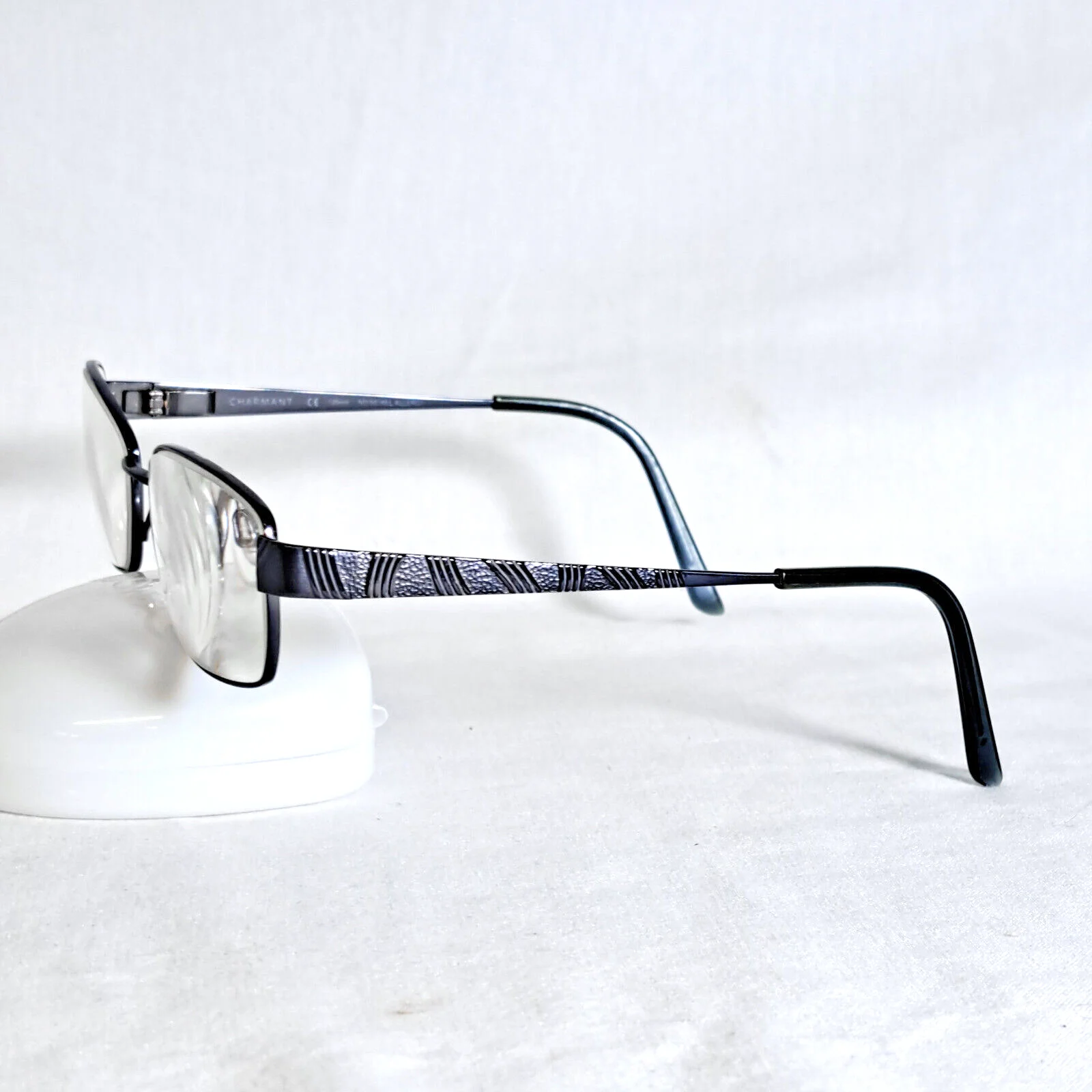 Charmant CH12107 BL Blue Pure Titanium No Nickel Eyeglasses Frame 54-17-135mm