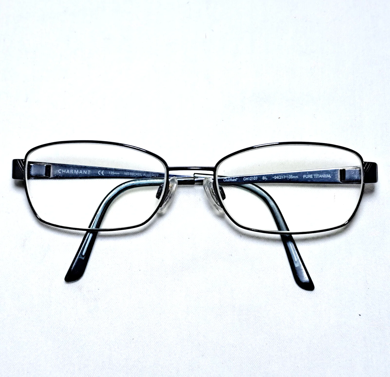Charmant CH12107 BL Blue Pure Titanium No Nickel Eyeglasses Frame 54-17-135mm 4