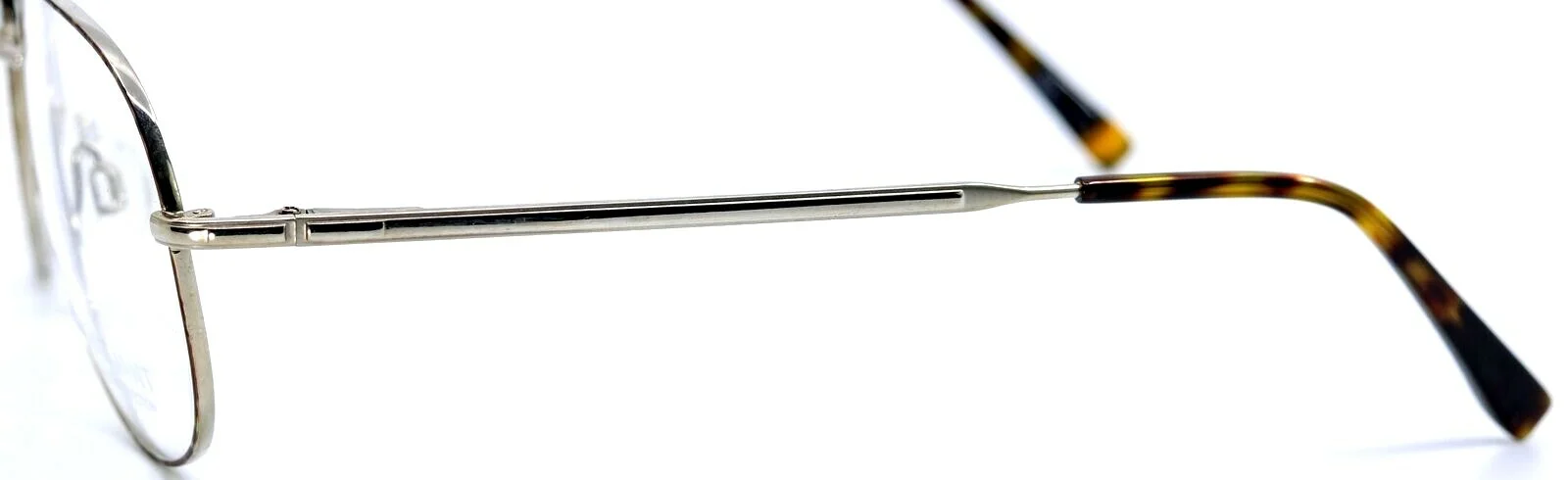 Charmant CH8180 SI Silver Tortoise Front Aviator Titanium Eyeglasses 56-16-145 4