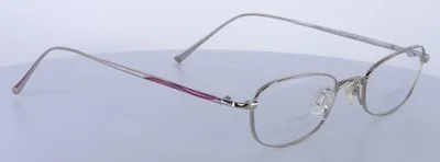 CHARMANT US8507 WP White Platinum Titanium Oval Eyeglasses Frames 47-20-140 3