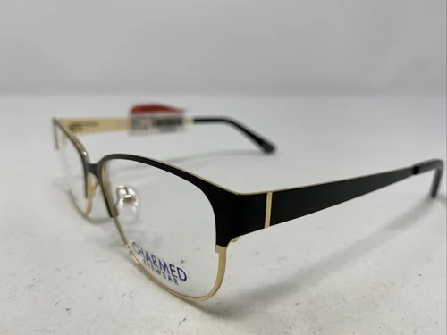 Charmed Eyewear CM 5004 BLK 53-15-140 Black/Gold Full Rim Eyeglasses Frame -L83 2