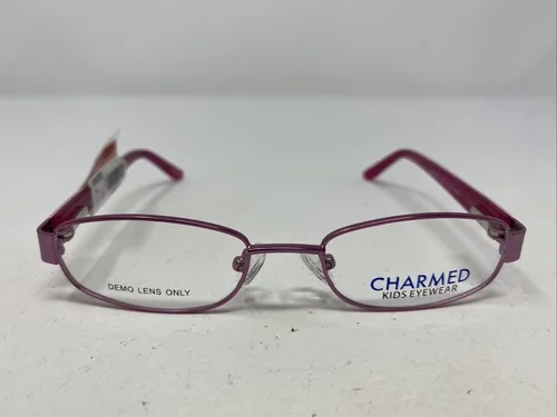 Charmed Eyewear CMM1005 PNK 46-17-125 Pink Metal Full Rim Eyeglasses Frame -T34