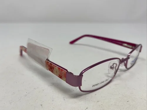 Charmed Eyewear CMM1005 PNK 46-17-125 Pink Metal Full Rim Eyeglasses Frame -T34 3