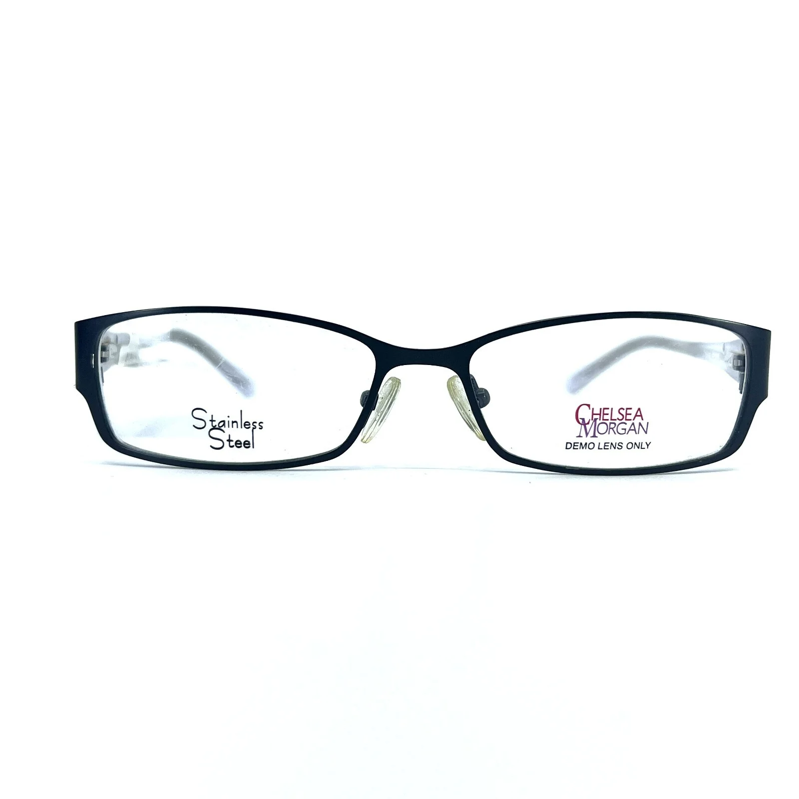 Chelsea Morgan CM3016 BK Eyeglasses Frames Black Rectangular 53-16 135
