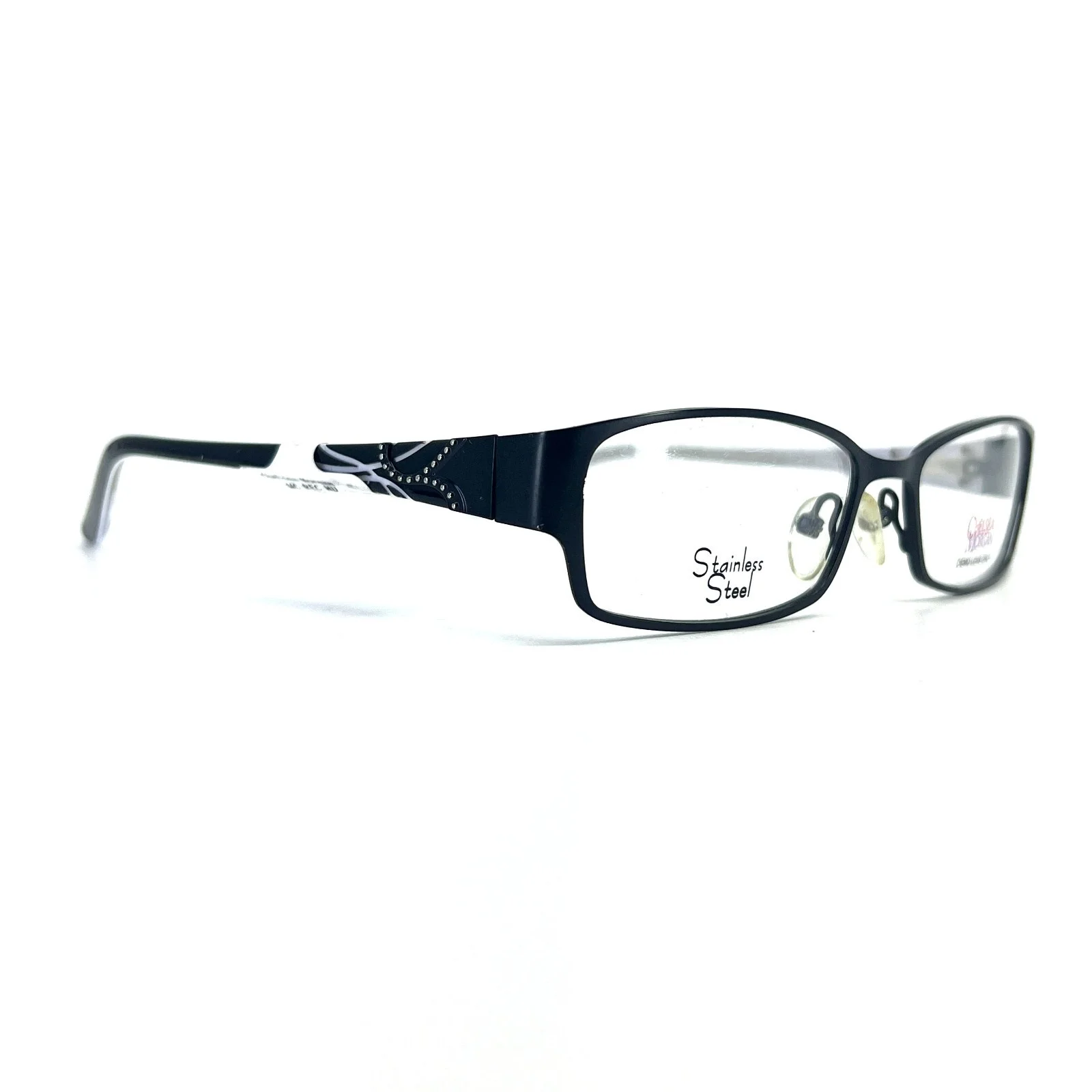 Chelsea Morgan CM3016 BK Eyeglasses Frames Black Rectangular 53-16 135 2