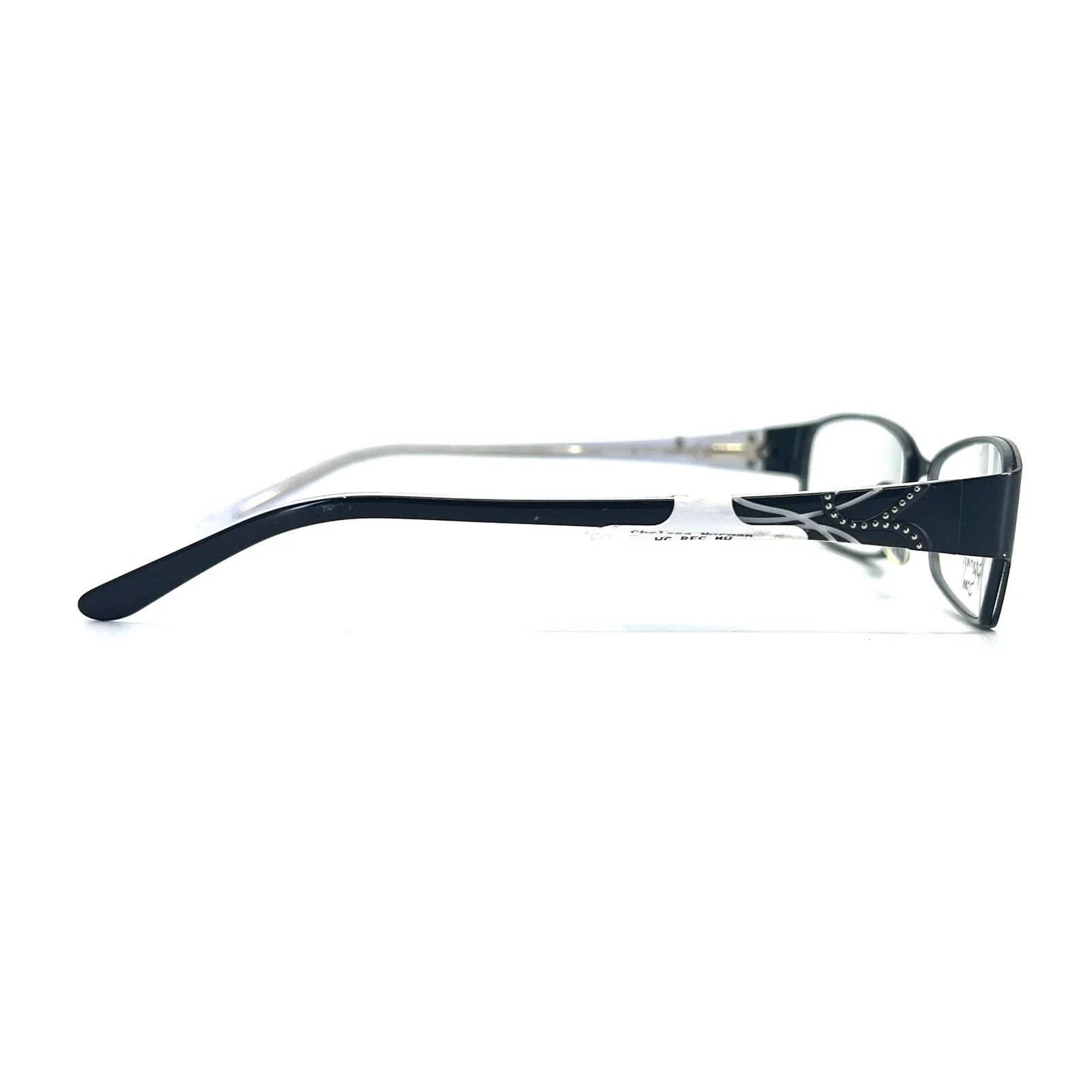 Chelsea Morgan CM3016 BK Eyeglasses Frames Black Rectangular 53-16 135 3