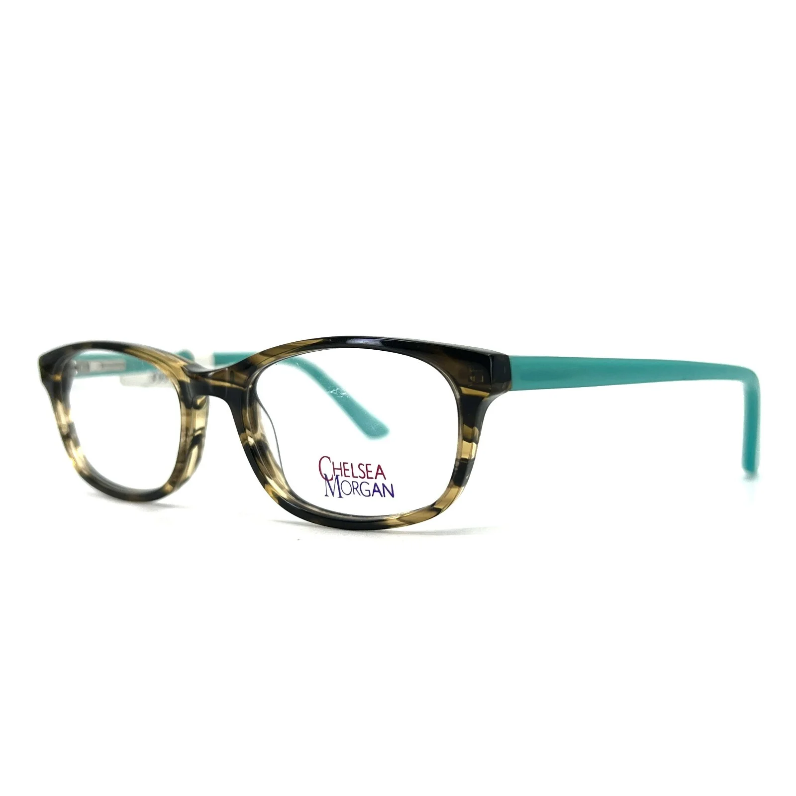 Chelsea Morgan CMM 6000 TO Green Tortoise Kids Eyeglasses Frames 47[]17 130 mm 1