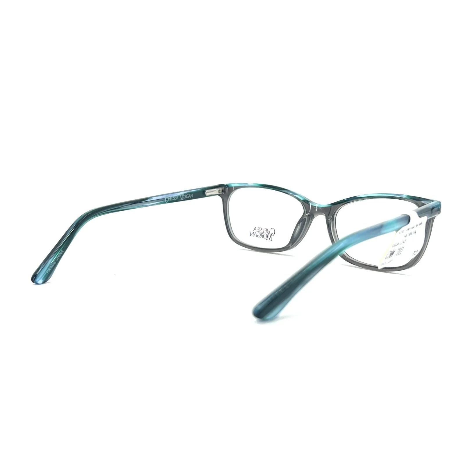 Chelsea Morgan CMM 7001 GR Kids Eyeglasses Frames Grey Blue Cat Eye 49-15 130 4