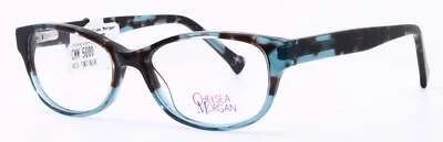 Chelsea Morgan CMM 811 Brown/Blue Rectangular Kids Girls Eyeglasses 48-17-130