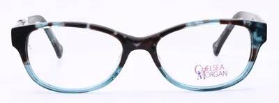 Chelsea Morgan CMM 811 Brown/Blue Rectangular Kids Girls Eyeglasses 48-17-130 3