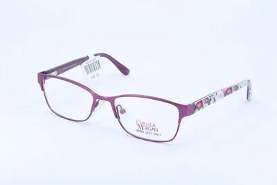 Chelsea Morgan CMM7000 Purple Browline Girls Full Rim 47-15-130 Eyeglass