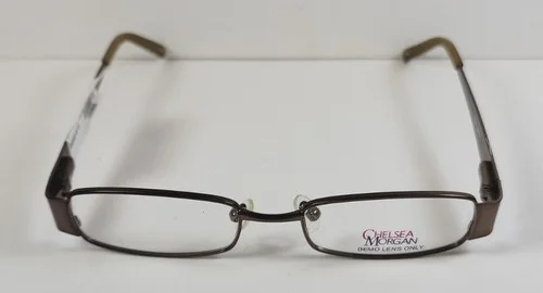 Chelsea Morgan eyeglass frames cmm908 in brown with demo lenses