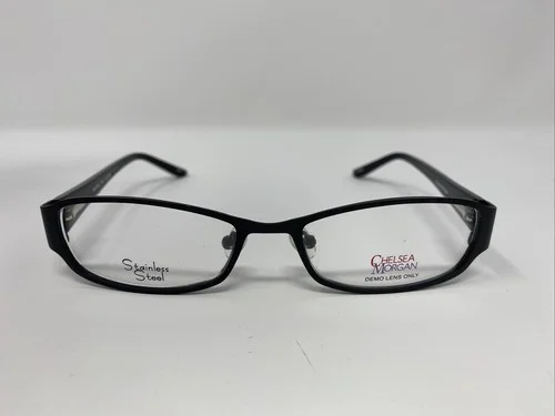 CHELSEA MORGAN EYEGLASSES FRAME CM 0016 BK 51-17-135 BLACK QL57