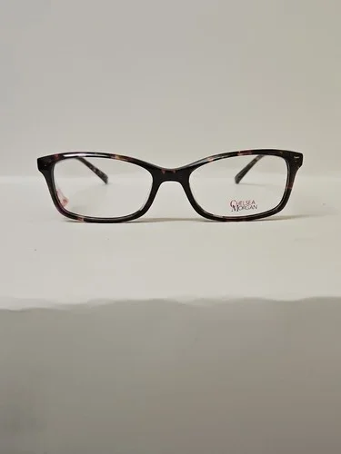 Chelsea Morgan Eyeglasses Frames CM 6012 52-17-140 Purple Confetti