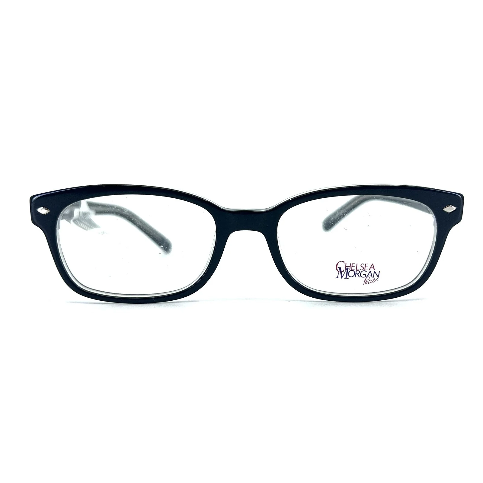 Chelsea Morgan Petite CMP 5000 Bk/CR Eyeglasses Frames black 49-17-130
