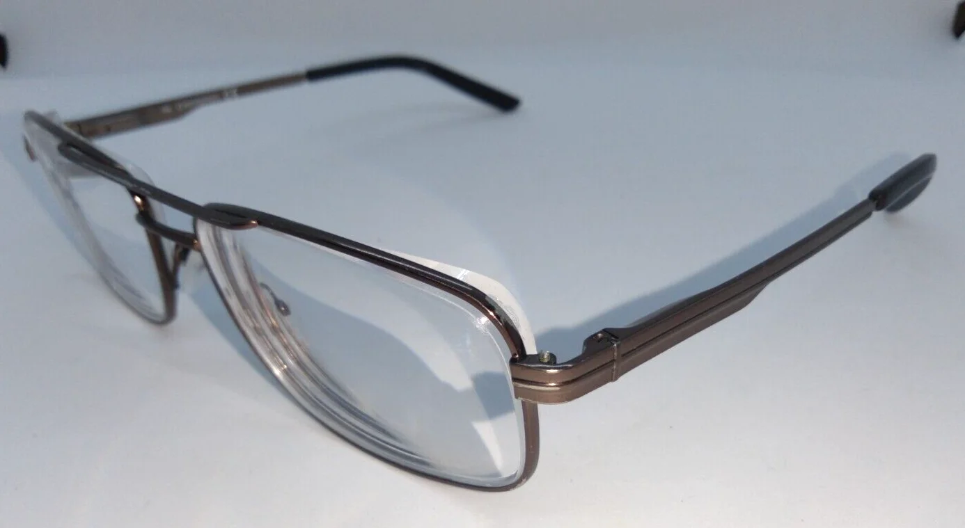 Chesterfield Aviator Eyeglass Frames CH 866 T 1J0 Titanium Gunmetal 56-17-140 2