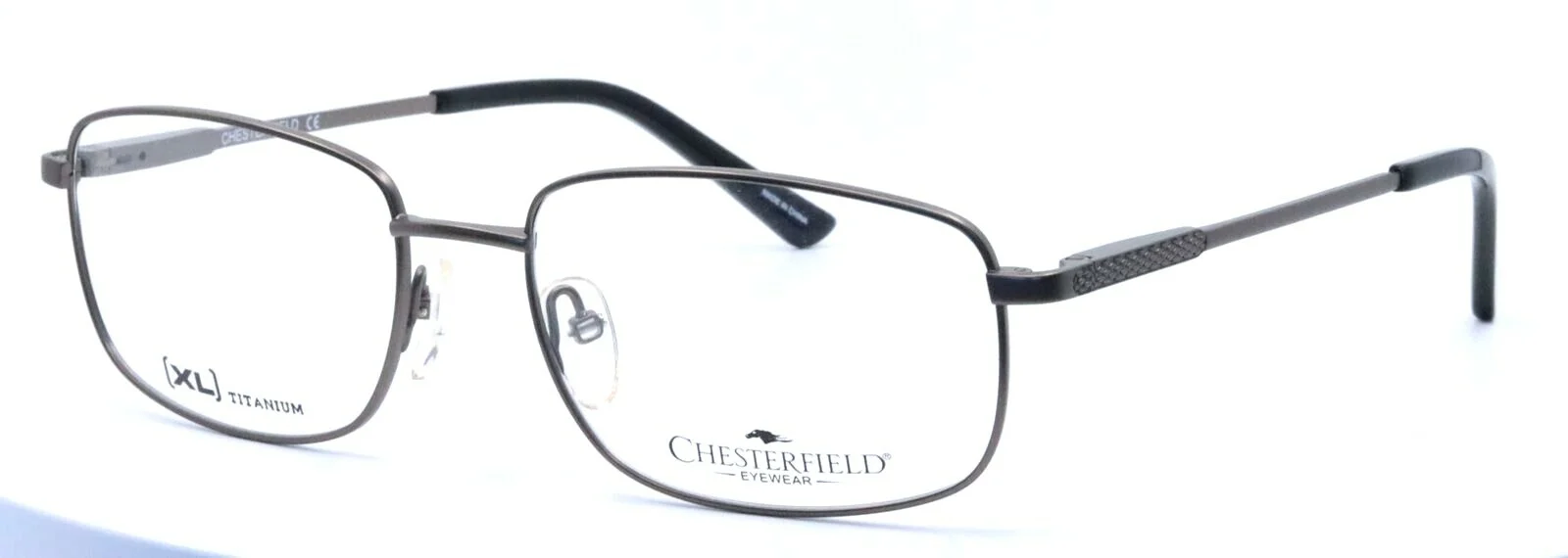 Chesterfield CH73XL/T JCA Bakelite Gray Mens Titanium Eyeglasses 56-18-145 1