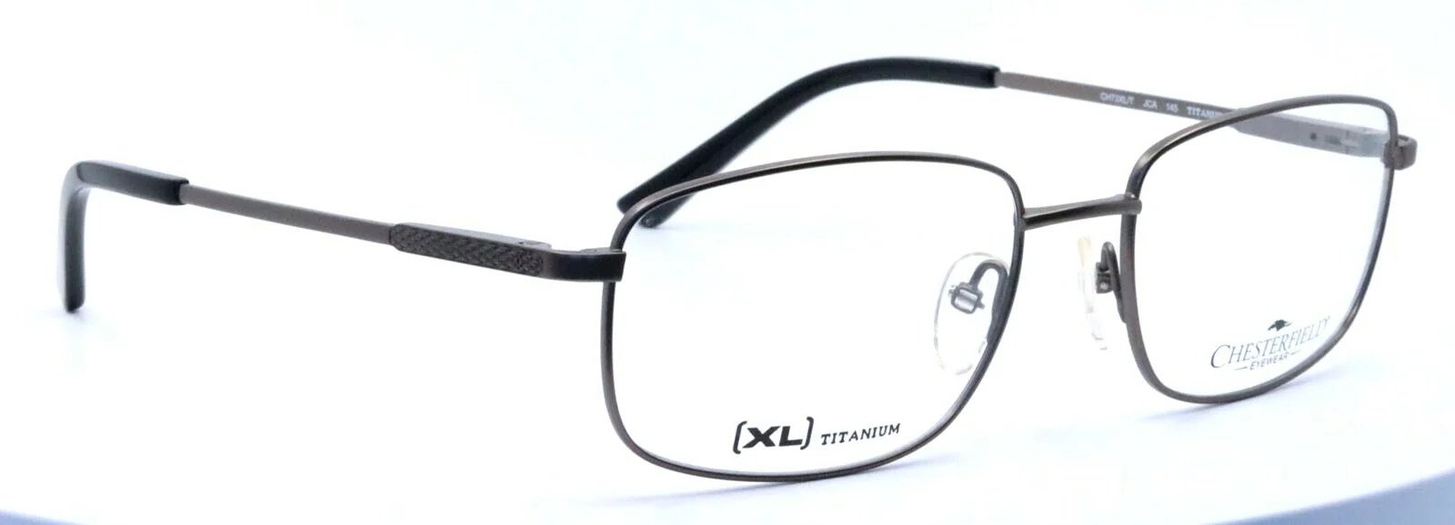 Chesterfield CH73XL/T JCA Bakelite Gray Mens Titanium Eyeglasses 56-18-145 3
