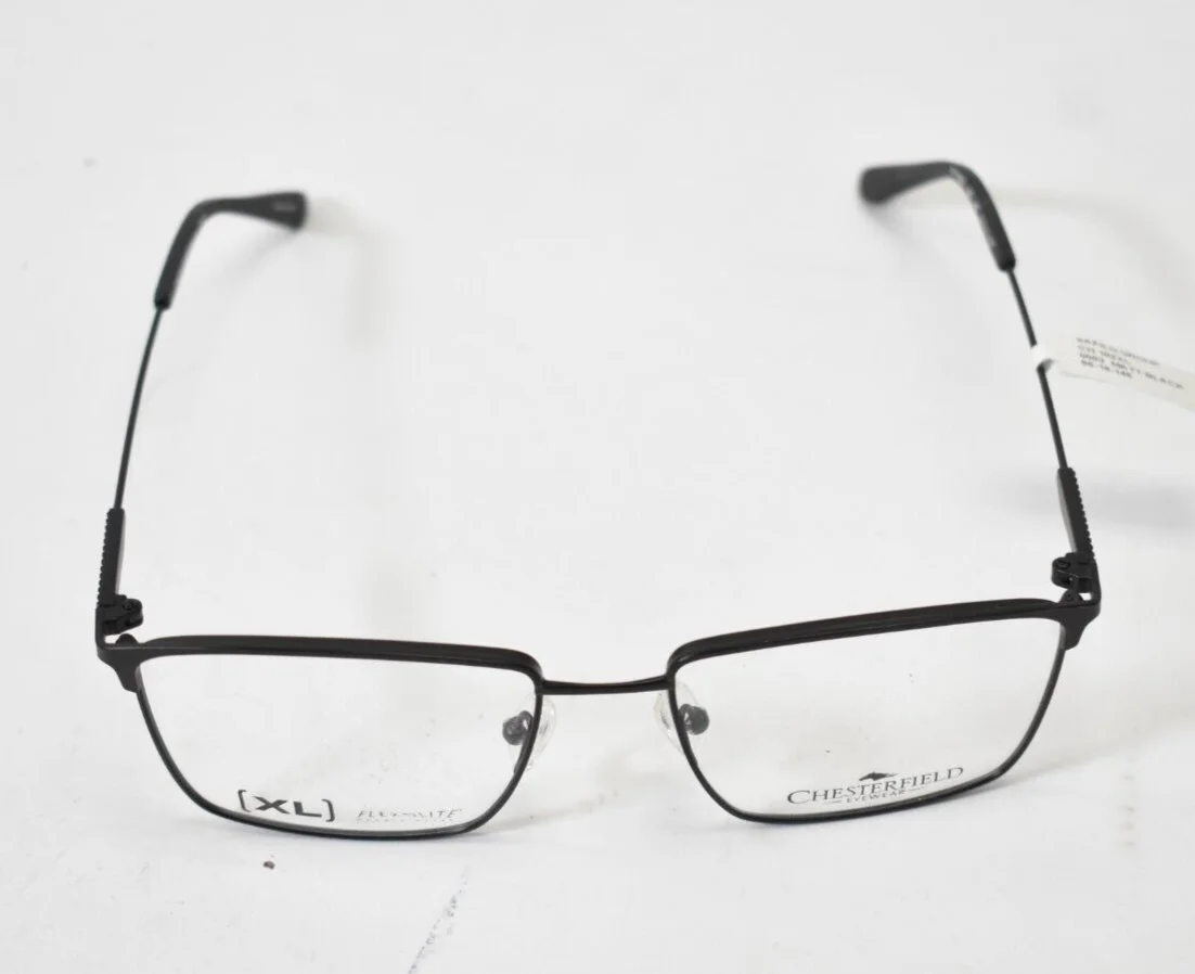 Chesterfield Eyewear XL eyeglasses CH102XL 003 145 Blank Clear Lens Black Frame