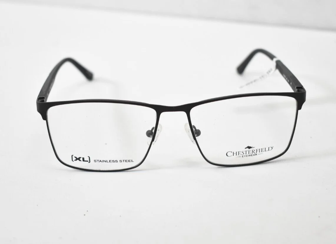Chesterfield Eyewear XL Eyeglasses CH104XL 003 150 Blank Clear Lenses Black