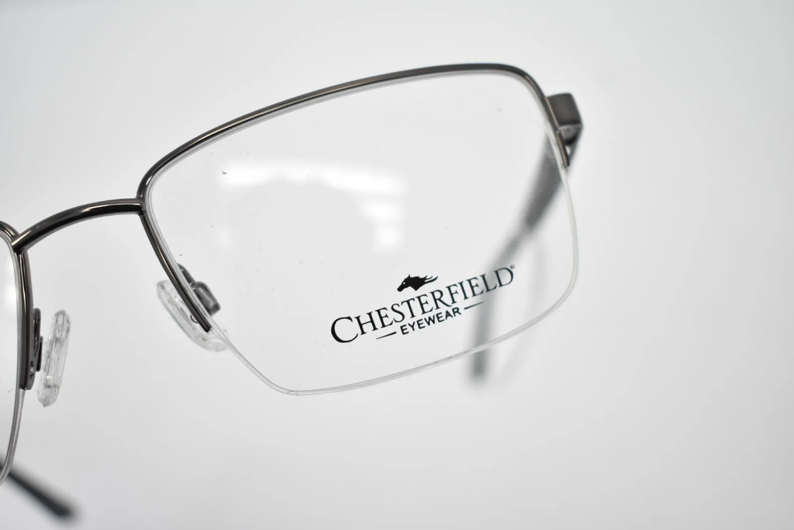 Chesterfield Eyewear XL eyeglasses CH105XL 6LB 150 Blank Clear Lens Gray Frame 3