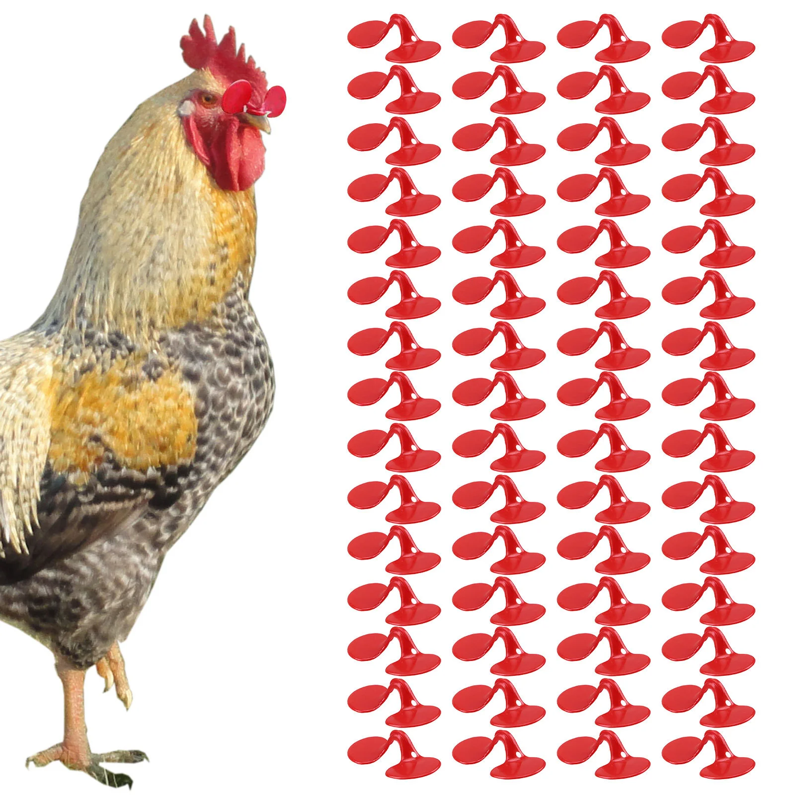 Chicken Anti-Pecking Eyes Glasses With Bolt, Poultry Sight Blocking Spectacles 3