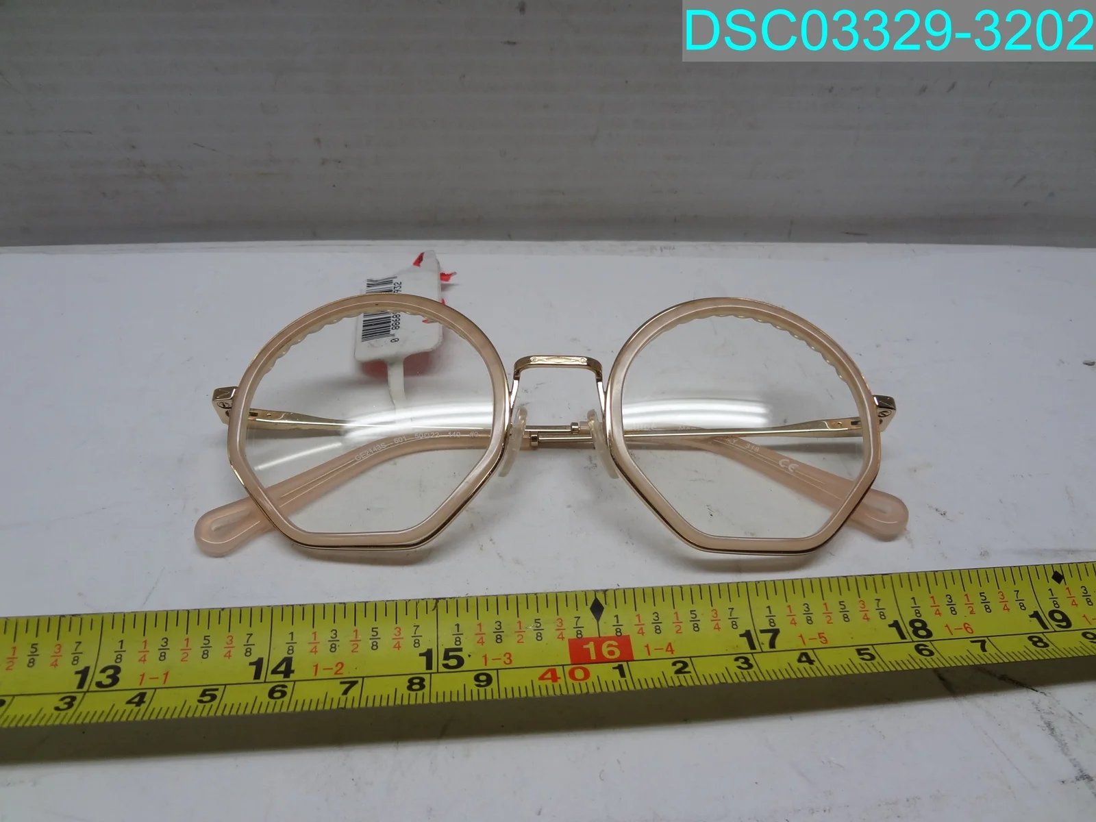 Chloe Round Eyeglasses Rose Gold CE2143 50mm 0886895381932