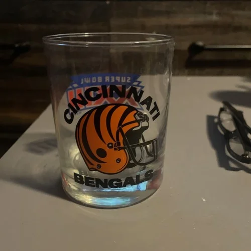 Cincinnati Bengals Super Bowl XXIII 23 1988 High Ball Glass