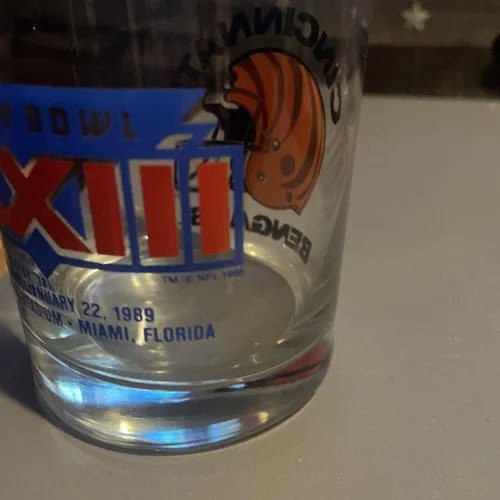 Cincinnati Bengals Super Bowl XXIII 23 1988 High Ball Glass 3