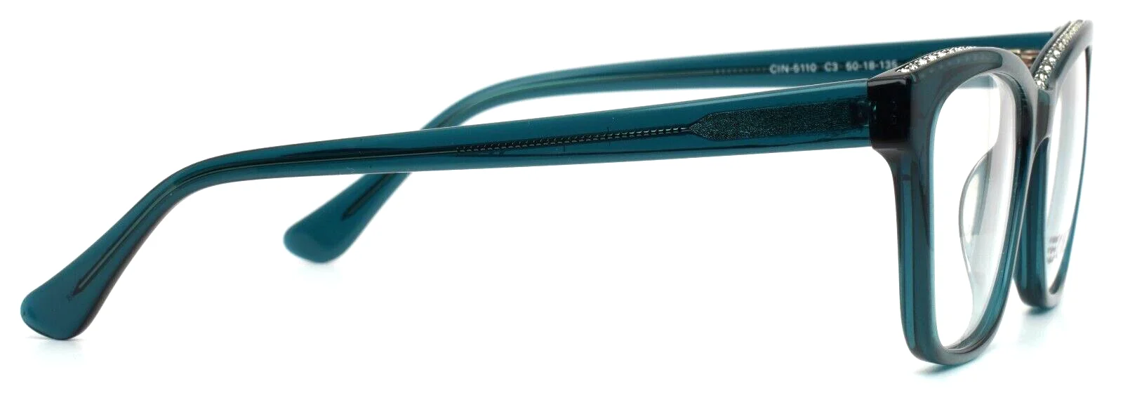 CINZIA CIN-5110 C3 Teal Smoke Womens Cat Eye Full Rim Eyeglasses 50-18-135 B:39 4