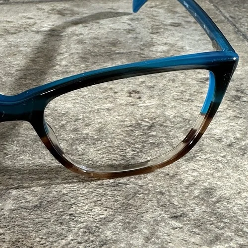 Cinzia Europa CIN-5086 C1 Teal Brown Tortoise Eyeglasses Frames 54-16-140 2