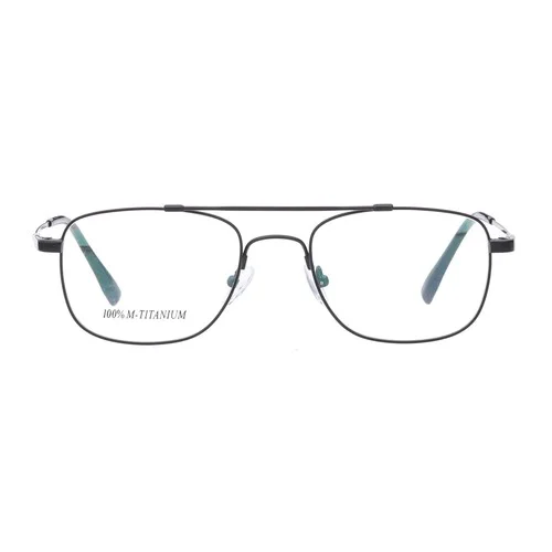 Classic Double Bridge Full Rim Flexible Titanium Alloy Eyeglasses Optical Frames 3
