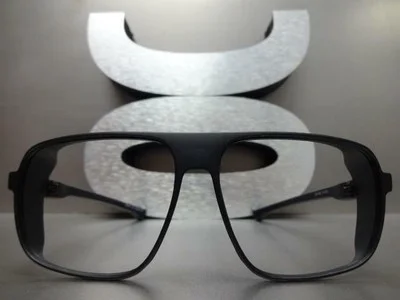 Classic Retro Style Lensless Eye Glasses Matte Black Blinder Frame Only NO Lens 4