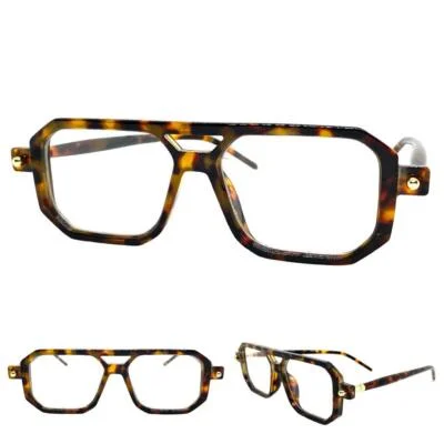 Classic Sophisticated Modern Rerto Clear Lens EYE GLASSES Black Optical Frame