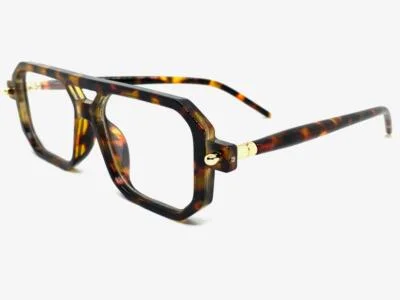 Classic Sophisticated Modern Rerto Clear Lens EYE GLASSES Black Optical Frame 4