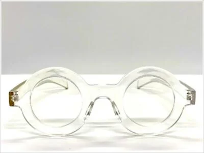 Classic Sophisticated Professor Waldo EYE GLASSES Round Crystal Clear Frame Lens 3