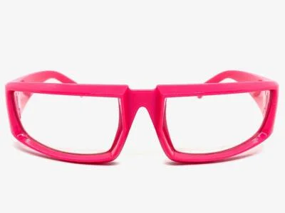 Classic Sporty Modern Wrap Around Style Clear Lens EYE GLASSES Thick White Frame 3