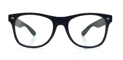 Classic Square Nerd Geek Cool Hipster Urban Black Clear Lens Unisex Eyeglasses 2