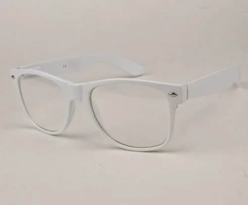 Classic Thin Square Rectangular WaYf Nerd Clear Eyeglasses Women Big Frames 8068 2