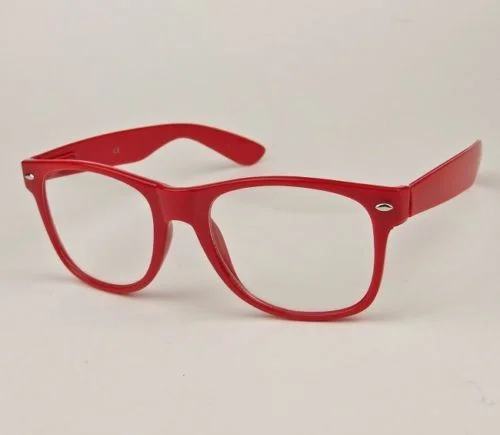 Classic Thin Square Rectangular WaYf Nerd Clear Eyeglasses Women Big Frames 8068 3