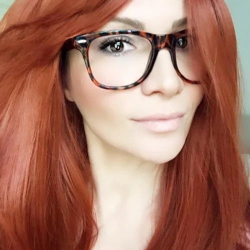 Classic White Crystal Clear Transparent Lens Thin Frame Big Eye Glasses Specs L 2