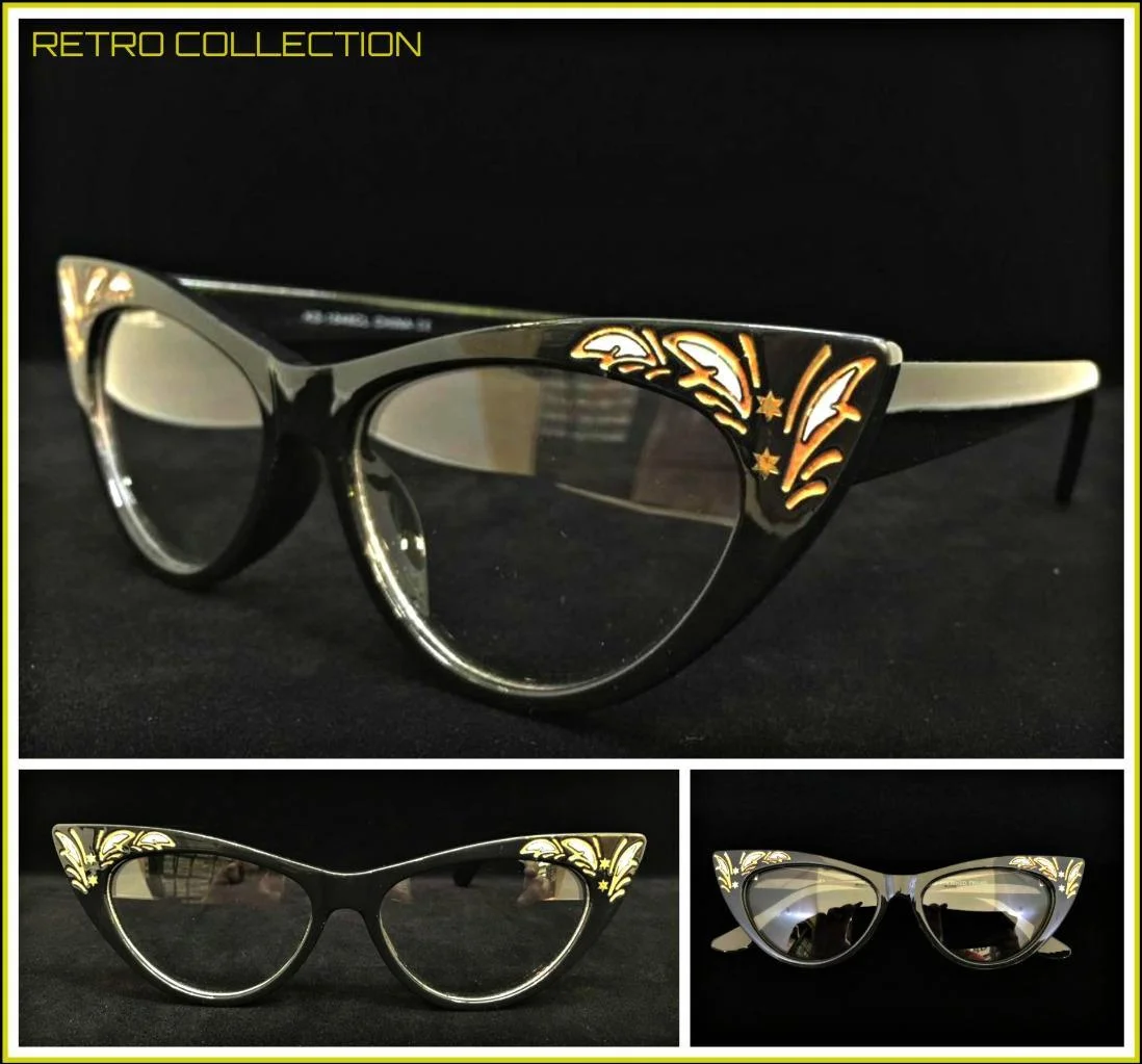 Classy Elegant Retro Cat Eye Style Clear Lens EYE GLASSES Unique Fashion Frame 1