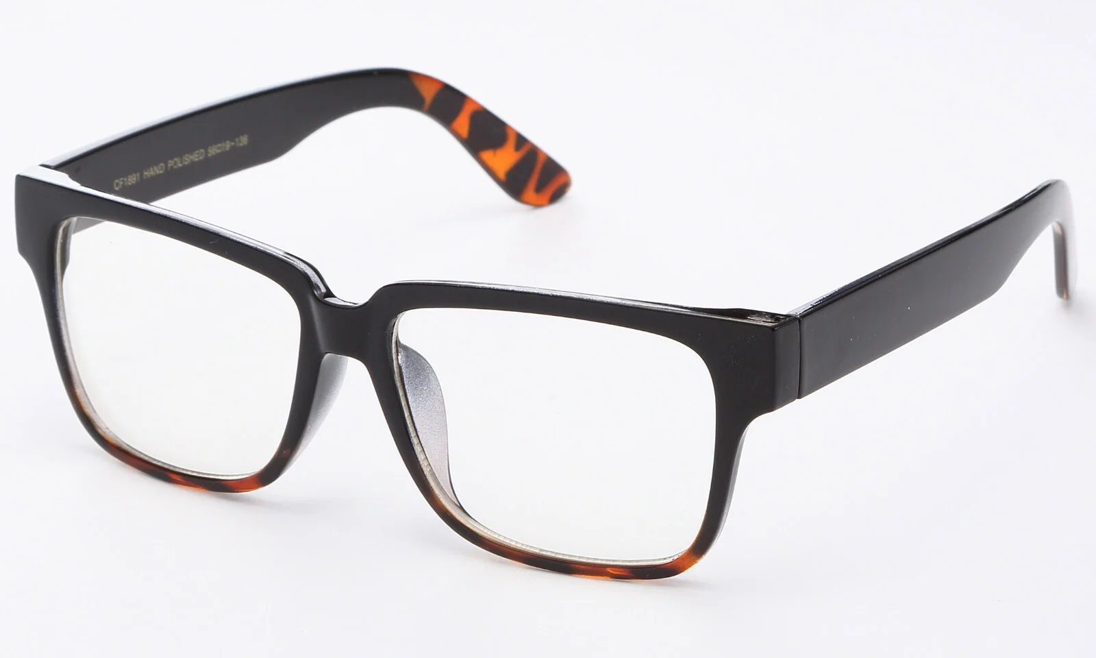 Clear Lens Glasses Classic Horn Rim Retro Square Nerd Fashion Eyewear UV 100% 3