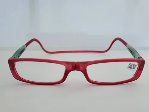 Click Adjustable Magnetic Front Connect Reading Eye Glasses Full Rim +1.50 1