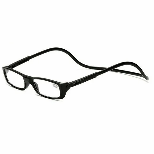 Click Adjustable Magnetic Front Connect Reading Eye Glasses Full Rim +1.50 3